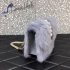 Valentino Rockstud Fur Bag 21cm gray 